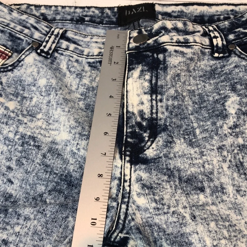 DAZL American Flag Acid Wash Long Line Bermuda Shorts NWT 20
